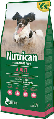 Nutrican Adult 15kg Dry Food for Adult Dogs with Corn and Chicken