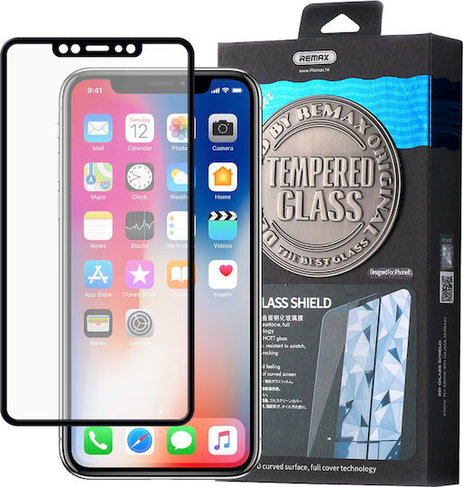 Remax Caesar Full Coveraged Frame Black 3D Full Face Tempered Glass (iPhone 11 Pro)