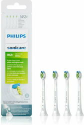 Philips Sonicare W2c Optimal White Compact Ανταλλακτικές Κεφαλές για Ηλεκτρική Οδοντόβουρτσα HX6074/27 4τμχ
