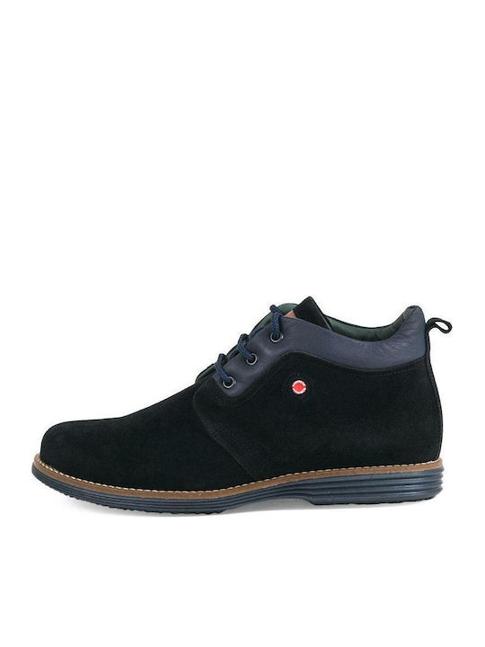 Robinson Suede Negru Ghete barbati