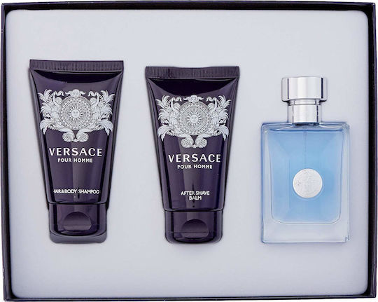 Versace Ανδρικό Σετ με Eau de Toilette 3τμχ