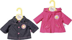 ZAPF Creation Accessories Baby Born Dolly Moda Jacket (Various Designs/Assortments of Designs) 1pc