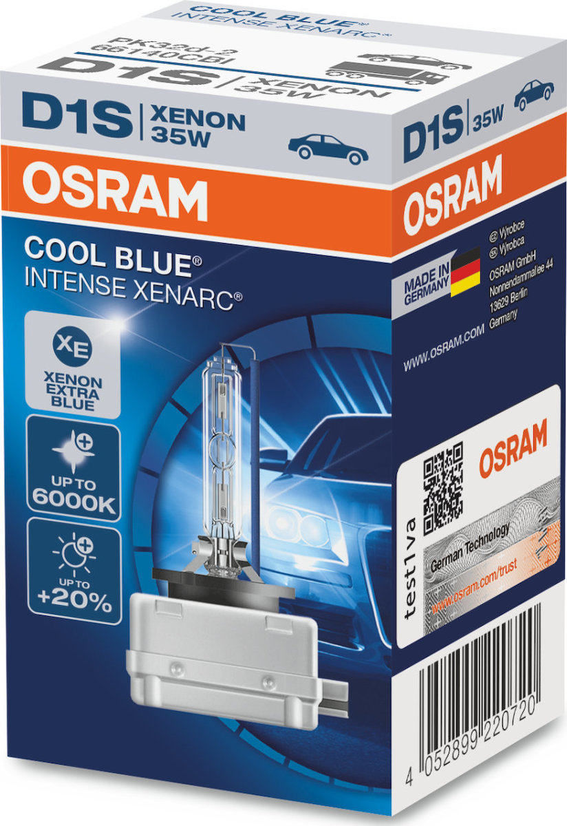Osram D1S Xenarc Cool Blue Intense 85V 1τμχ Skroutz.gr
