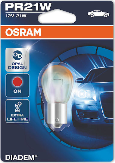 Osram Lamps Car Diadem Red PR21W 12V 21W 1pcs