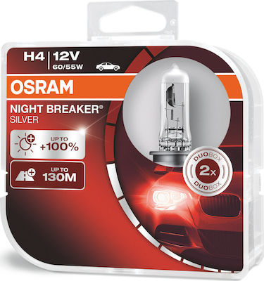 Osram H4 Night Breaker Silver 12V 2τμχ