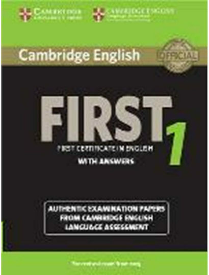 Cambridge English First 1 Student 's Book W/a (for Revised Exam From 2015)