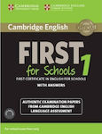 Cambridge English First for Schools 1 Self Study Pack (+ 2 Cd) N/e