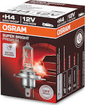 Osram Λάμπα Αυτοκινήτου Super Bright Premium H4 Αλογόνου 12V 100W 1τμχ