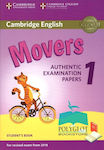 Cambridge Young Learners English Tests Movers 1 Student 's Book (for Revised Exam From 2018) N/e