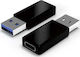 Powertech Convertor USB-A masculin în USB-C feminin 1buc (CAB-UC023)