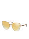 Ralph Lauren Damen Sonnenbrille mit Gold Gestell und Braun Spiegel Linse PH3121 93247P