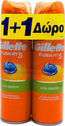 Gillette Fusion 5 Ultra Sensitive 200ml x 2