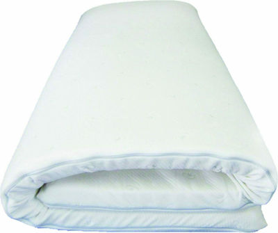 Anna Riska Topper Memory Foam Single Spumă de memorie cu Husă Detașabilă & Benzi Elastice de Fixare 100x200x5buc