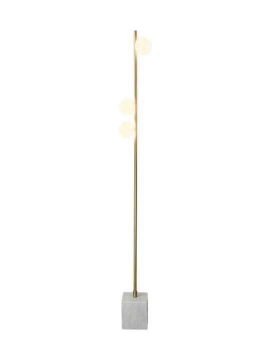 Zambelis Lights Stehlampe H156xB15cm. mit Fassung für Lampe G9 Gold