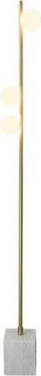 Zambelis Lights Floor Lamp H156xW15cm. with Socket for Bulb G9 Gold