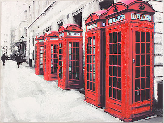 Keskor London Πίνακας σε Καμβά 40x30cm