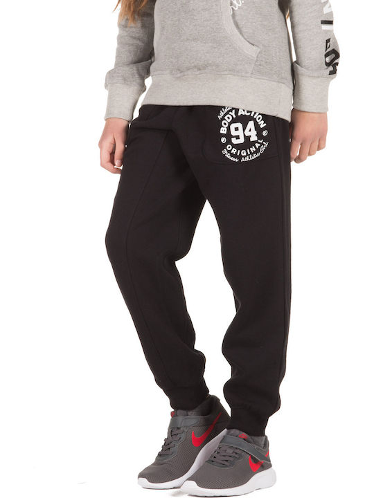 Body Action Kinder Trainingshose Schwarz 1Stück