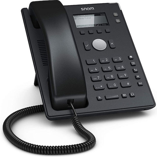 Snom D120 Ενσύρματο Τηλέφωνο IP 2 γραμμών Μαύρο