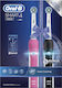 Oral-B Smart 4 4900 Duo Pack Ηλεκτρική Οδοντόβουρτσα με Χρονομετρητή και Αισθητήρα Πίεσης Πολύχρωμο Διπλή Συσκευασία