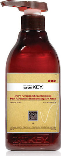 Saryna Key Damage Repair Pure African Shea Shampoos Glanz für Trocken Haare 300ml
