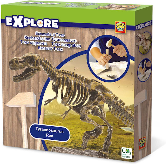 Ses Creative Plastic Construction Toy Explore Excavate a T-Rex for Children 4+ years old+ Years