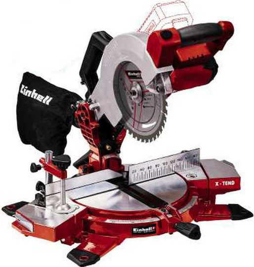 Einhell TE-MS 18/210 Solo Battery Miter Saw 18V with Laser Cutting Guide & 210mm Diameter Solo