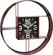 Espiel Wall Clock Metallic Red Ø80cm