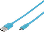 Vivanco Regulat USB 2.0 spre micro USB Cablu Albastru 1m (35817) 1buc