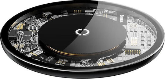 Baseus Ασύρματος Φορτιστής (Qi Pad) 10W Μαύρος (Wireless Charging Pad)
