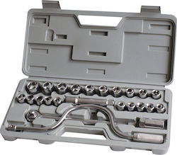 Amtech 10400 Ratchet and Socket Set 1/2" 24 Pieces