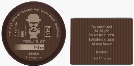 Barba Italiana Matte Hair Paste Nebbiolo Für Starkes Reservierung & Matt Styling-Effekt 100ml