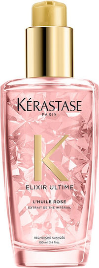 Kérastase Elixir Ultime L'Huile Rose Λάδι Μαλλιών για την Διατήρηση Χρώματος κατά της Ψαλίδας 100ml