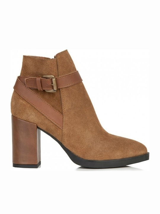 Sante Suede Women's Ankle Boots Tabac Brown