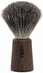 Muhle Nom Pure Badger THEO 81 DA Shaving Brush with Badger Hair Bristles Brown