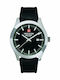 Swiss Alpine Military by Grovana Ανδρικό Ρολόι 42mm Μπαταρίας με Μαύρο Καουτσούκ Λουράκι