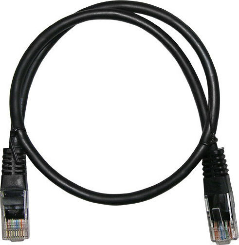 Adeleq U/UTP Cat.5e (Gigabit) Καλώδιο Δικτύου Ethernet 15m Μαύρο