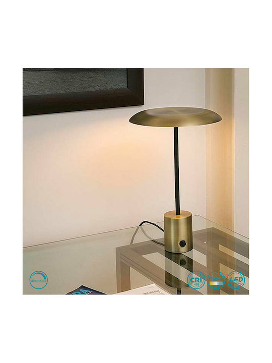 Faro Barcelona Hoshi Μεταλλικό Πορτατίφ LED με Χρυσό Καπέλο και Βάση