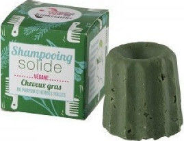 Lamazuna Solid Hair with Wild Herbs Solid Shampoos Reconstruction/Nourishment for Oily Hair 55gr