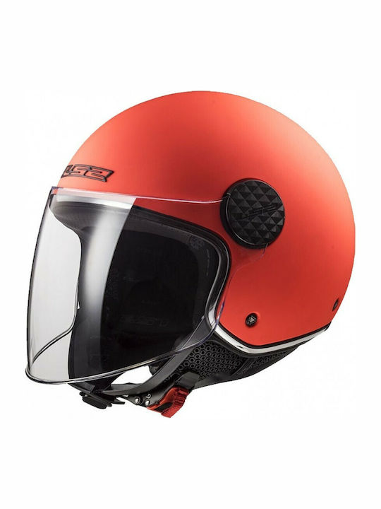 LS2 Sphere Lux OF558 Solid Jet Helmet ECE 22.05 1000gr Matt Fluo Orange KR00243