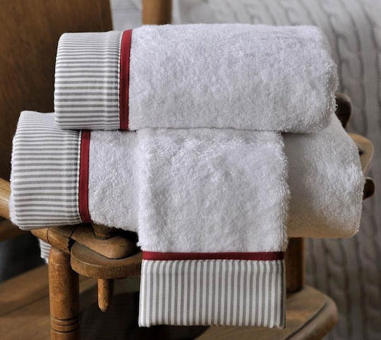Down Town Home Bath Towel Set 3pcs 701 White Weight 550gr/m²