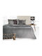 Guy Laroche Smooth Κουβέρτα Ισπανίας Βελουτέ Υπέρδιπλη 220x240εκ. Grey