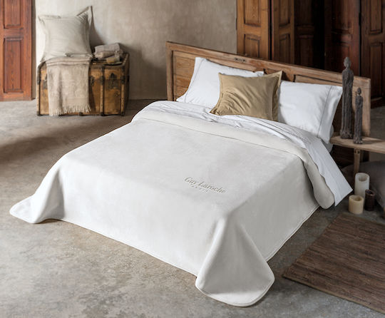Guy Laroche Smooth Velvet Double Blanket 220x240cm Natural