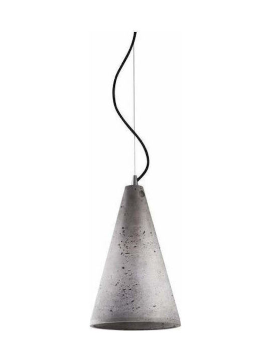 Nowodvorski Volcano Pendant Light Single-Light Bell for Socket E27 Gray