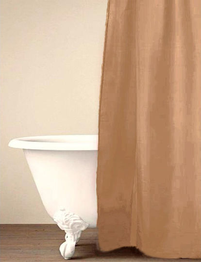 Palamaiki Simple Душ завеса Тъканна 180x200см Пясък 9-200816-001