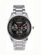 Curren Men's Watch 44mm Chronograph Battery with Metal Bracelet Black / Silver