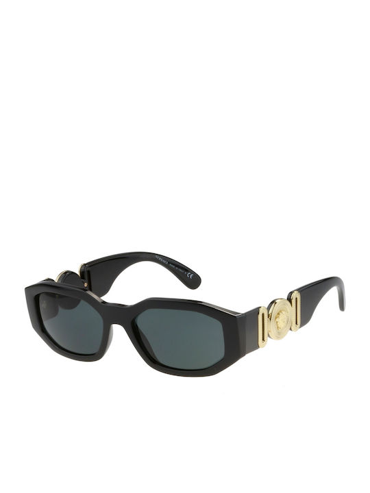 Versace Unisex Sunglasses with Black Plastic Frame and Gray Lens VE4361 GB1/87