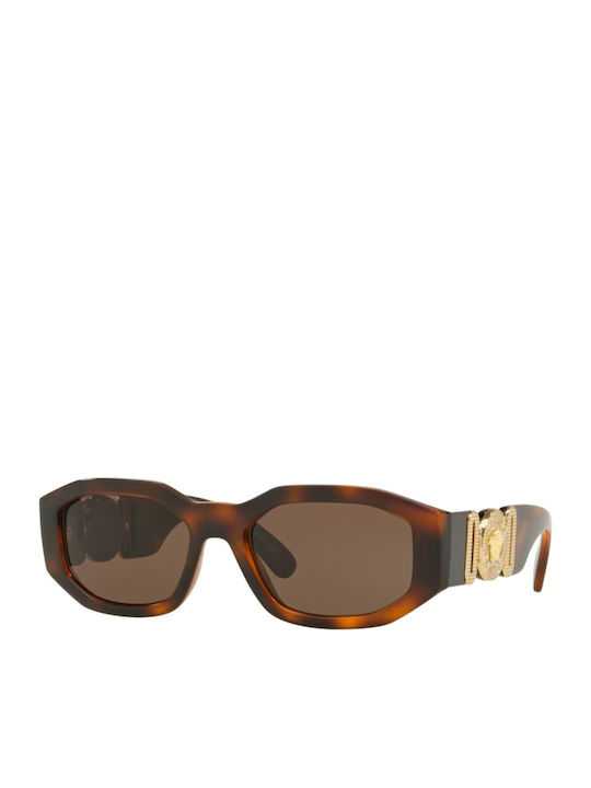 Versace Unisex Sunglasses with Brown Tartaruga Plastic Frame and Brown Lens VE4361 521773