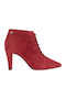 Wildleder Stiefeletten Damen Rot 1-25153-31-533