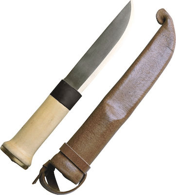 Mil-Tec Finn 24cm Messer Beige mit Klinge aus Rostfreier Stahl in Scheide