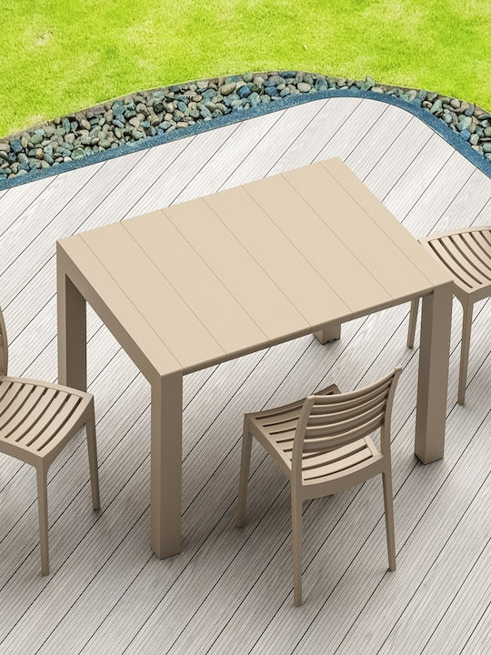 Маса от Полипропилен Разтегателена Vegas Taupe 180x100x75бр